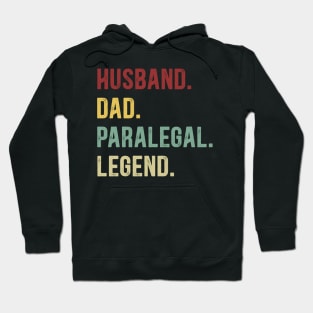 Paralegal Funny Vintage Retro Shirt Husband Dad Paralegal Legend Hoodie